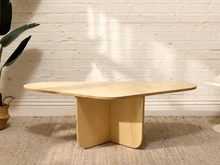 Load image into Gallery viewer, Postmodern Style Sculptural Blonde Wood Coffee Table