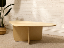 Load image into Gallery viewer, Postmodern Style Sculptural Blonde Wood Coffee Table