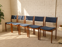 Load image into Gallery viewer, Set of 5 Vintage Danish Modern Teak Dining Chairs