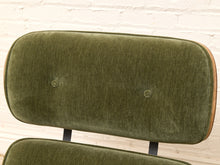 Load image into Gallery viewer, Iconic Olive Green Velvet Lounge Chair & Ottoman