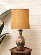 Load image into Gallery viewer, Vintage Hand-Painted Mexican Talavera Style Ceramic Table Lamp