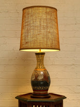 Load image into Gallery viewer, Vintage Hand-Painted Mexican Talavera Style Ceramic Table Lamp
