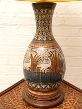 Load image into Gallery viewer, Vintage Hand-Painted Mexican Talavera Style Ceramic Table Lamp
