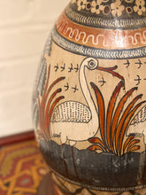 Load image into Gallery viewer, Vintage Hand-Painted Mexican Talavera Style Ceramic Table Lamp