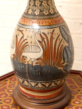 Load image into Gallery viewer, Vintage Hand-Painted Mexican Talavera Style Ceramic Table Lamp