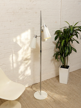 Load image into Gallery viewer, Vintage Mid-Century Three-Light Floor Lamp with Adjustable Cone Shades