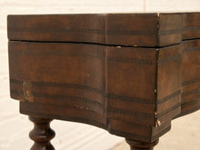 Load image into Gallery viewer, Vintage Spanish Revival Sewing Side Table with Barley Twist Legs