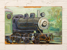 Load image into Gallery viewer, Aaron Donovan Original Expressionist Vintage Train Painting