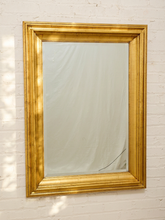 Load image into Gallery viewer, Large Vintage Wood Framed Rectangular Wall Mirror