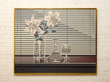 Load image into Gallery viewer, Vintage Letterman Gallery Floral Still Life with Crystal Decanter