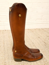 Load image into Gallery viewer, Vintage Leather Riding Boot Umbrella Stand with Equestrian Style