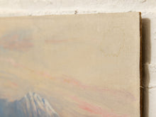 Load image into Gallery viewer, Blue Reflection Framed Portrait Painting with Glasses and Yellow Accents