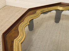 Load image into Gallery viewer, Vintage Chinoiserie Octagonal Glass Top Coffee Table