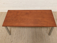 Load image into Gallery viewer, Vintage Modernist Wood and Metal Coffee Table