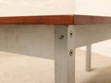 Load image into Gallery viewer, Vintage Modernist Wood and Metal Coffee Table