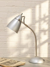 Load image into Gallery viewer, Vintage Mid-Century Modern Gooseneck Desk Lamp with Metal Cone Shade