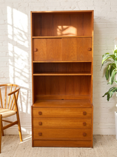 Load image into Gallery viewer, Vintage Danish Modern Teak Wall Unit - Secretary Cabinet