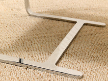 Load image into Gallery viewer, Mies van der Rohe Flat Bar Brno Chair in Black Leather & Chrome