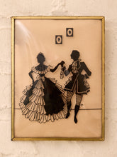 Load image into Gallery viewer, Vintage Framed Victorian Couple Silhouette Art #2
