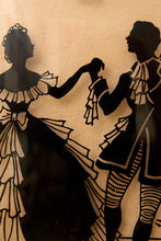 Load image into Gallery viewer, Vintage Framed Victorian Couple Silhouette Art #2