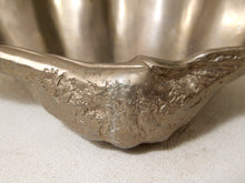 Load image into Gallery viewer, Vintage Sculptural Metal Clam Shell Bowl