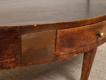 Load image into Gallery viewer, Image 10 of 16: Vintage Mid-Century Modern Oval Wood Coffee Table with Drawer