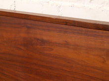 Load image into Gallery viewer, Image 12 of 22: Vintage Danish Modern Teak Queen or King Headboard with Adjustable Nightstands
