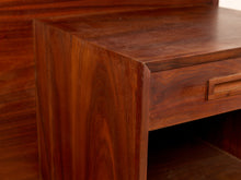Load image into Gallery viewer, Image 18 of 22: Vintage Danish Modern Teak Queen or King Headboard with Adjustable Nightstands
