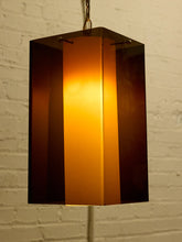 Load image into Gallery viewer, Image 12 of 24: Vintage Smoked Acrylic Geometric Pendant Light