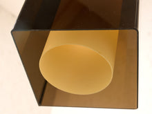 Load image into Gallery viewer, Image 21 of 24: Vintage Smoked Acrylic Geometric Pendant Light