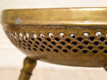 Load image into Gallery viewer, Image 10 of 13: Vintage Round Brass Foot Warmer with Ornate Engraved Top