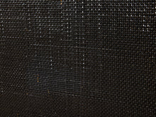 Load image into Gallery viewer, Image 14 of 24: Vintage Wood Credenza with Black Textured Sliding Doors