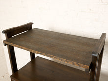 Load image into Gallery viewer, Image 7 of 25: Vintage Dark Wood Étagère Bookshelf with Drawers and Cabinet