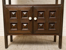 Load image into Gallery viewer, Image 17 of 25: Vintage Dark Wood Étagère Bookshelf with Drawers and Cabinet