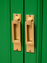 Load image into Gallery viewer, Image 14 of 21: Pair of Vintage Kelly Green Fluted Cabinet Nightstands