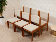 Load image into Gallery viewer, Set of 6 Danish Modern Teak Chairs