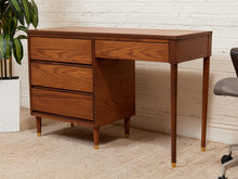 Load image into Gallery viewer, Oak 4 Drawer Desk