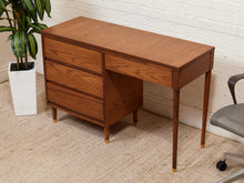 Load image into Gallery viewer, Oak 4 Drawer Desk