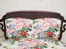 Load image into Gallery viewer, 19th Century Hand Carved Walnut or Mahogany in the Rococo Lion Arm Settee