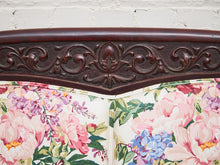 Load image into Gallery viewer, 19th Century Hand Carved Walnut or Mahogany in the Rococo Lion Arm Settee