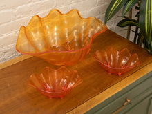 Load image into Gallery viewer, Orange Shell 3 piece snack set