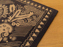 Load image into Gallery viewer, Vintage Mali tribal art textile Art In Black and Taupe