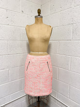 Load image into Gallery viewer, Knobby Cream and Pink Tweed Skirt (10)