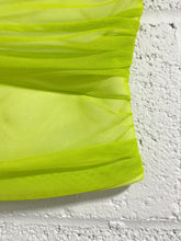 Load image into Gallery viewer, Fluorescent Green Net Tube Top (2)