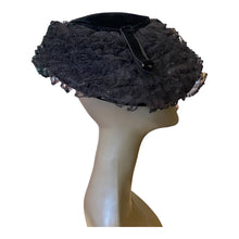 Load image into Gallery viewer, Vintage Black Hat with Lace