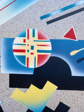Load image into Gallery viewer, Vintage Post Modern Abstract Painting