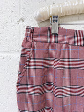 Load image into Gallery viewer, Burgundy Houndstooth Pants with Racing Stripe (16)