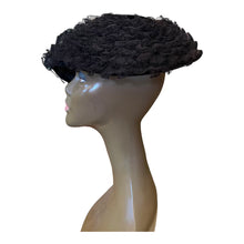 Load image into Gallery viewer, Vintage Black Hat with Lace