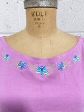 Load image into Gallery viewer, Pink Tank with Floral Detail (20-22W)