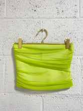 Load image into Gallery viewer, Fluorescent Green Net Tube Top (2)